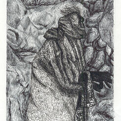 Woman at Mt. Masada, Israel