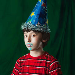 Youth in a Party Hat