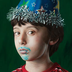 Youth in a Party Hat - detail 1