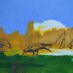 Crows in the Cornfield