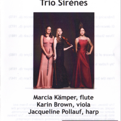 Trio Sirènes contemporary program, cover page, UMBC