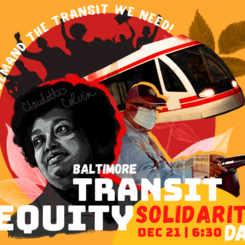 Visual for Baltimore Transit Equity Solidarity Day 2020