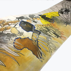 Section of Crankie unrolled