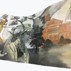 Section of Crankie unrolled