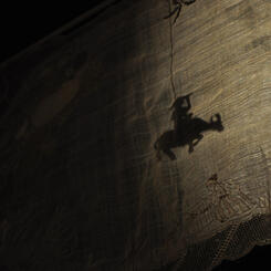 Still from the performative installation Piña