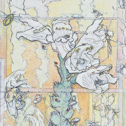 Detail 3 - Physostegia in Late Bloom