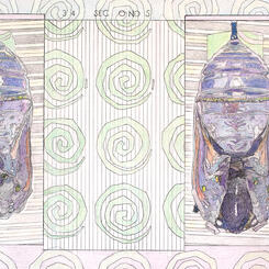 Detail 5: Two Beginning Stages of Chrysalis Opening