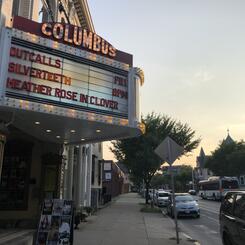 Columbus Theatre marquee in Providence, RI 