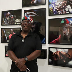 My Grandfather with the work!