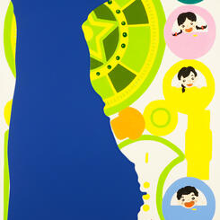 Dip and Drip Painting Series in International Klein Blue #05