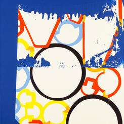 Dip and Drip Painting Series in International Klein Blue #12