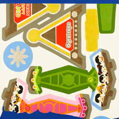 Dip and Drip Painting Series in International Klein Blue #16