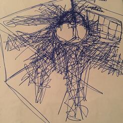 Hair Cave Installation Sketch