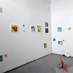 installation view of paintings completed at Vermont Studio Center