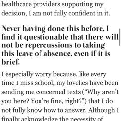 The First Time I Cared About Myself More Than The Consequences