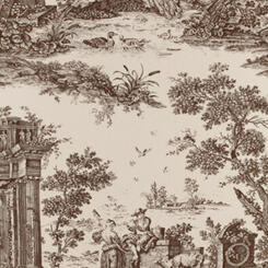 Sepia Toile Wallpaper