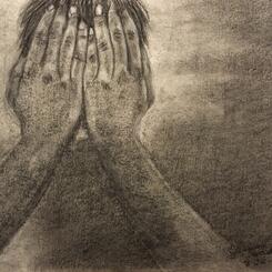 Charcoal, untitled, by Jessica Sadler