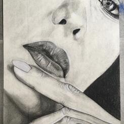 Charcoal, untitled, by Jessica Sadler