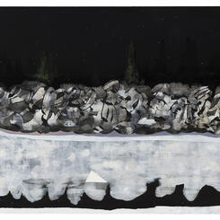 it was there on the horizon