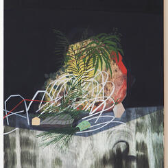 roots resist the need to up and move, 2016, oil on panel, 12 x 18 inches