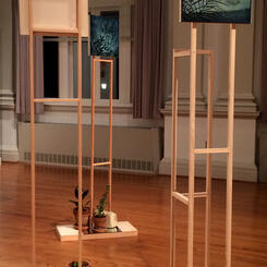 Installation view at McDaniel College