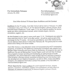 Cool After School Press Release