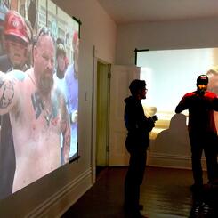 Chris Ivey walks the staff through WE ARE HERE: Finding Beauty in the Raw