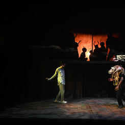 Icarus dances with and tames the Minotaur 