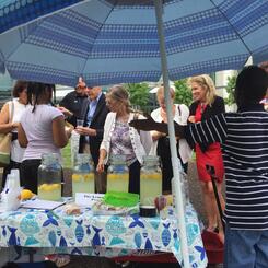 Towson University college Deans buy lemonade!