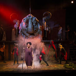 Tiresias and the Minotaur with the Satyrs.  