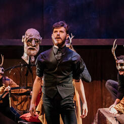 De-masking of Satyr ritual to become Freud puppet