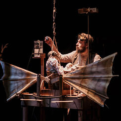 Daedalus, little Icarus and the flying machine