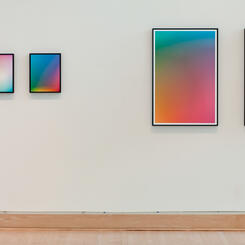 Installation View of Transcolorations: Vertex