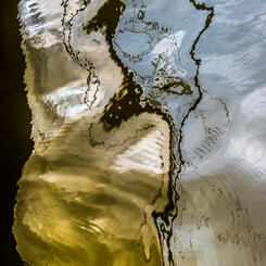 Liquid Blue and Gold