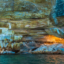 Pictured Rocks Sunset Arch