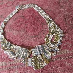 Pastel Free-form Peyote Necklace