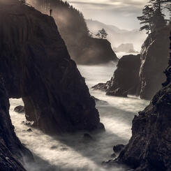 Oregon Coast Morning Sunburst