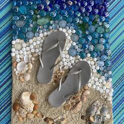 A Walk on the Beach with Flip Flops