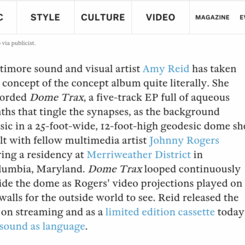 The Fader Review of Dome Trax