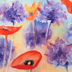 Poppies & Alliums
