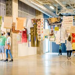 Installation of the full collection of women's stories at The Mint Museum Uptown Charlotte, NC