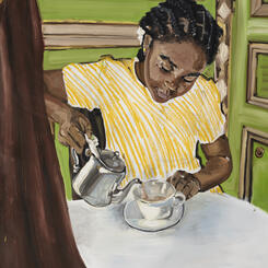 Jerrell Gibbs, Nous Drank Tea at Ladurée, 2022. Courtesy of Mariane Ibrahim.jpg