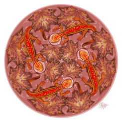 Maple Leaf Spring Salamander Mandala