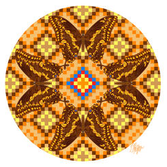 Navajo Giant Swallowtail Butterfly Mandala