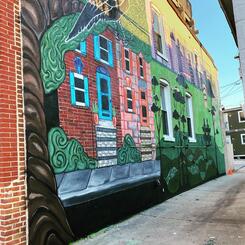 Collaborative Mural with Artist Saz Ross in Canton MD