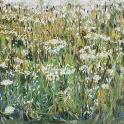 Wildflowers Pastel painting by Collin Cessna