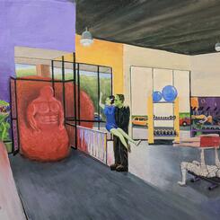 The Blob Has Become A Regular At The Gym.jpg