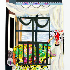 Garden View with Upholstered Window Seat