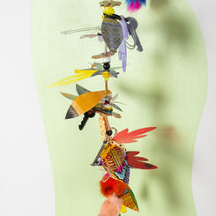 Good luck charm garland detail 