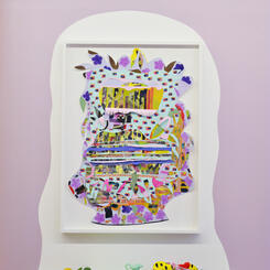 Flower Vase (framed) in Objects of Desire installation 